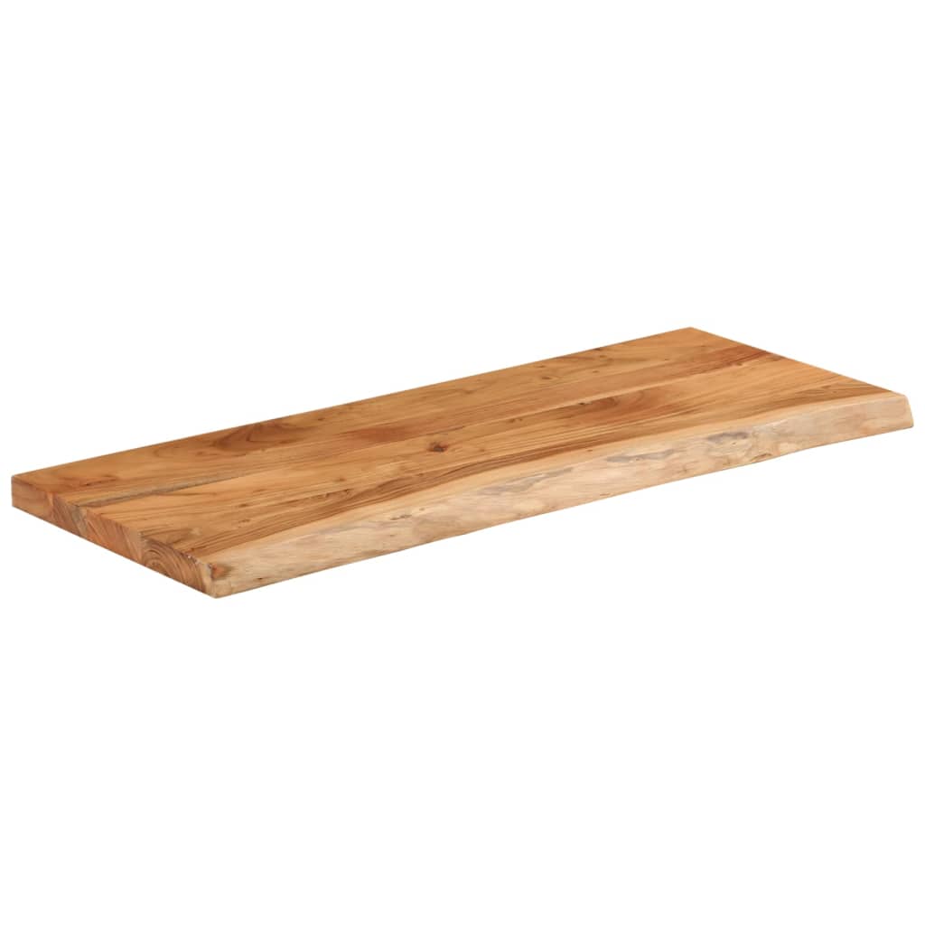 270029 - vidaXL Pllakë tavoline 100 × 40 × 3.8 cm, drejtkëndëshe, dru akacie masiv me skaje natyrale (Live Edge)