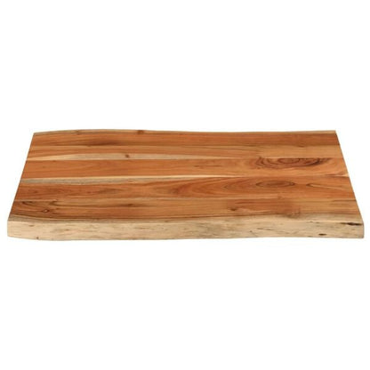 291251 - VIDA XL Sipërfaqe Tavoline Drejtkëndëshe prej Druri Masiv me Skaje Akacie 90x60x2,5 cm