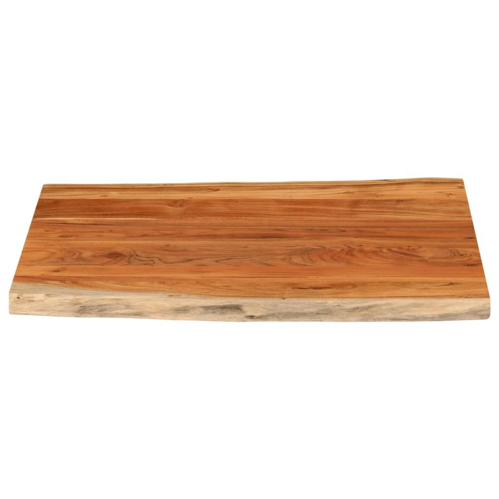265239 - VIDAXL Sipërfaqe Tavoline Drejtkëndëshe prej Druri të Masturbuar me Skaje Akazie 90x80x2,5 cm