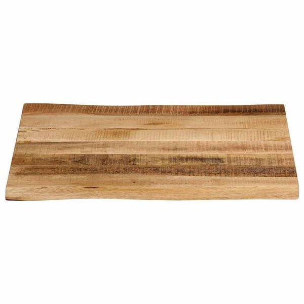 334192 - VIDA XL Sipërfaqe Tavoline me Skaj të Drejtpërdrejtë 40x40x3,8 cm Dru Masiv Mango i Ashpër
