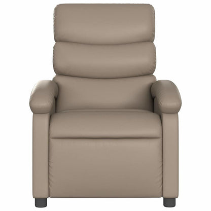 280264 - VIDA XL Karrige me mbështetëse Cappuccino prej lëkure artificiale