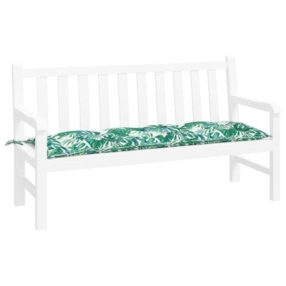 291272 - VIDAXL Jastëk për Stol Kopshti me Model Gjethesh 150x50x7cm Pëlhurë Oxford