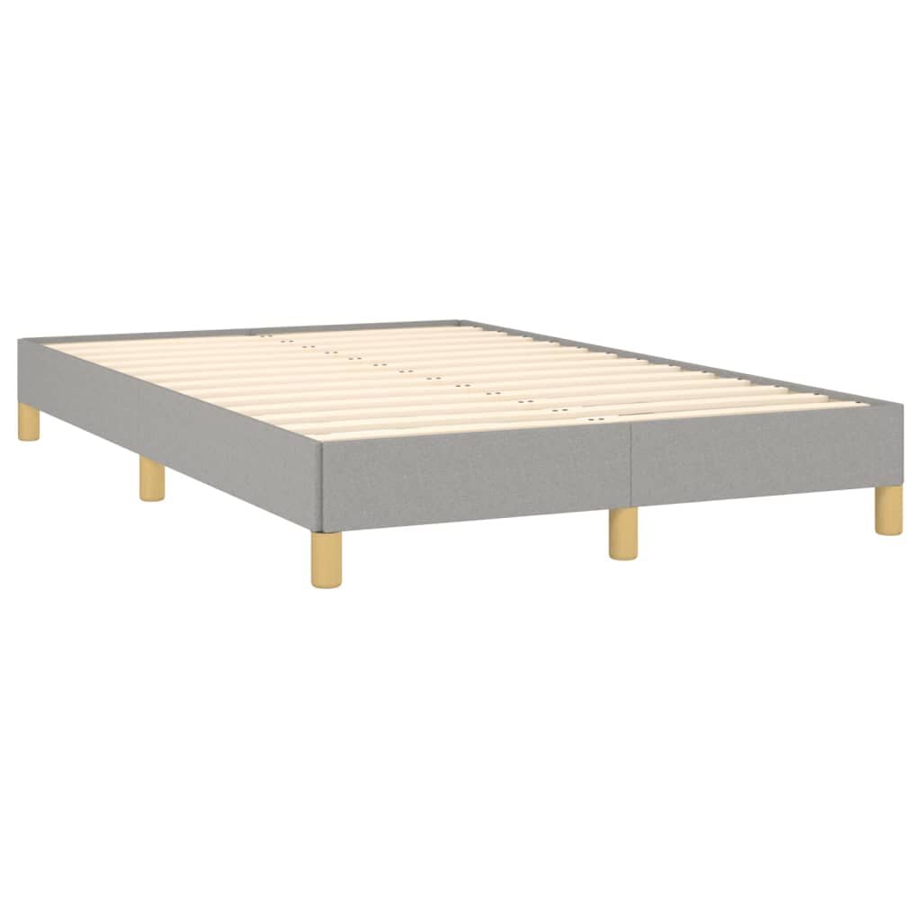 265278 - VIDAXL Kornizë shtrati pa dyshek, ngjyrë gri e celët 120x190 cm, material