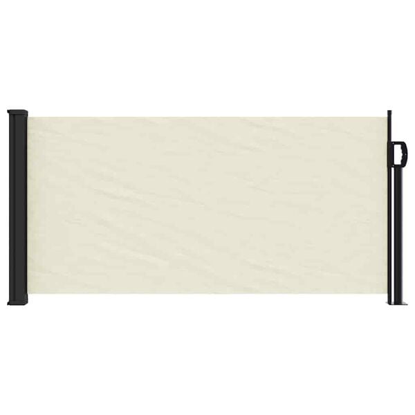 333274 - VIDAXL Tendë anësore e tërheqshme me ngjyrë kremi 100x300 cm