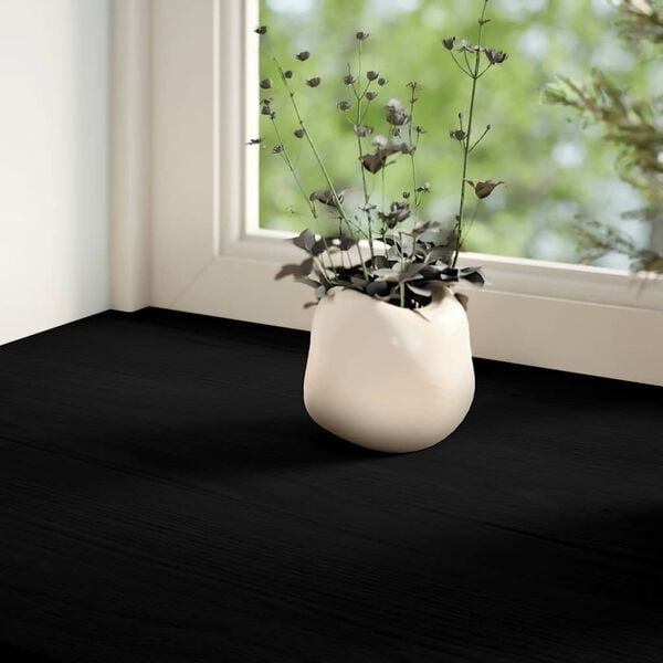334244 - VIDA XL Praga Dritaresh 2 copë Ngjyrë Kafe e Zezë 110x25x2 cm Dru Lisi i Masëm