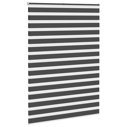 265310 - VIDAXL Perde Zebra e Zezë 155x200 cm Poliester