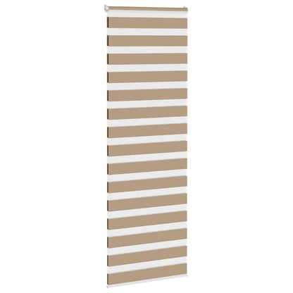 280343 - VIDAXL Perde Zebra Ngjyrë Kafe Rërë 70x230 cm, Gjerësia e pëlhurës 65,9 cm, Poliester