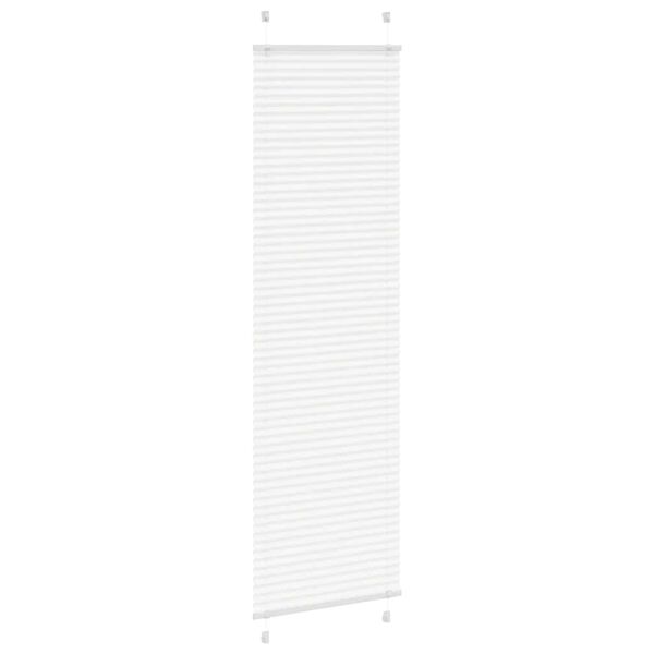 244674 - VIDA XL Perde e Plisuar e Bardhë 65x200 cm, Gjerësia e Pëlhurës 64,4 cm, Poliester