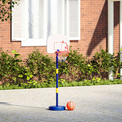 291321 - VIDAXL Stand Basketbolli me Top dhe Pompë, Lartësi e Rregullueshme 90/121 cm