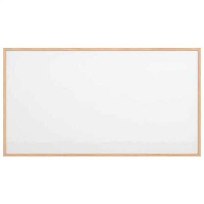 333314 - VIDAXL Tabelë e bardhë magnetike me kornizë druri pishe të fortë 100x55 cm