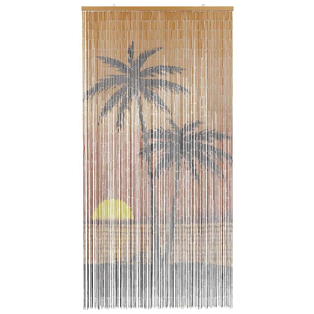 280349 - VIDAXL Perde Dere me Insekte dhe Printim Palme 90x220 cm, Bambu