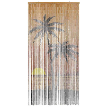 280349 - VIDAXL Perde Dere me Insekte dhe Printim Palme 90x220 cm, Bambu