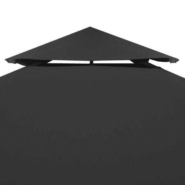 333271 - VidaXL Mbulesë Tende Zëvendësuese për Gazebo 310 g/m² Gri e Errët 3 x 3 m