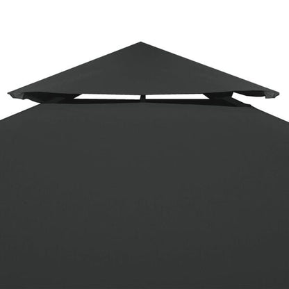 333271 - VidaXL Mbulesë Tende Zëvendësuese për Gazebo 310 g/m² Gri e Errët 3 x 3 m