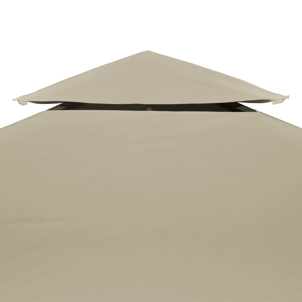 265336 - vidaXL Mbulesë Zëvendësuese për Gazebo 3x4 m 310 g/m² Ngjyrë Bezhë