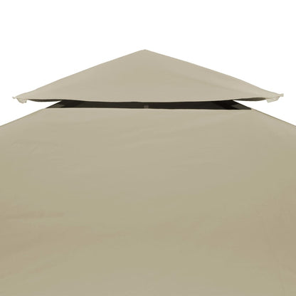 265336 - vidaXL Mbulesë Zëvendësuese për Gazebo 3x4 m 310 g/m² Ngjyrë Bezhë