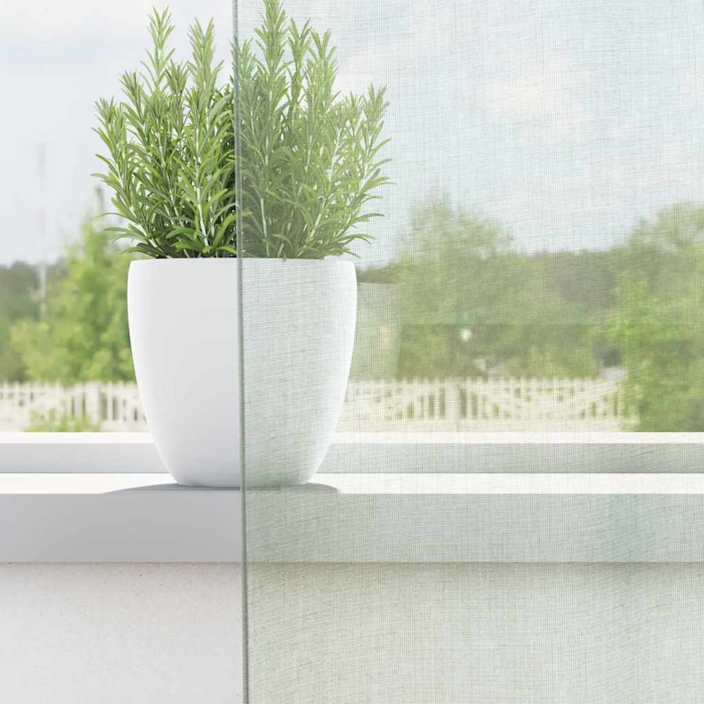 270022 - vidaXL Perde voile me kapëse (loops), 2 copë, gri e hapur, 140 × 175 cm