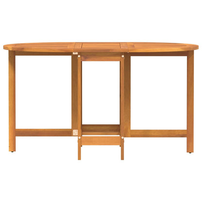 280362 - VIDAXL Tavolinë Kopshti me Palosje Fluturash 110x60x72 cm, Ovale Akazie prej Druri të Masturbuar
