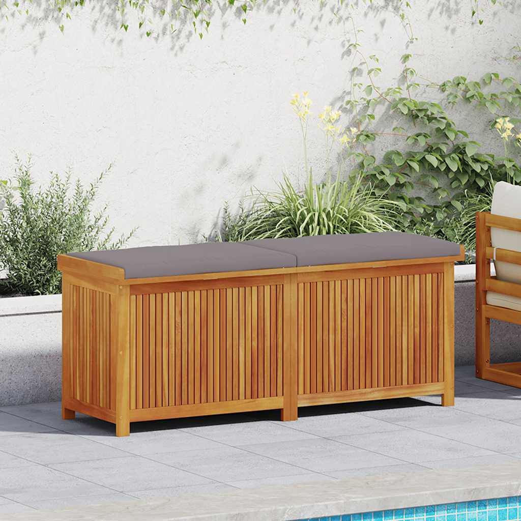 280369 - VIDAXL Kuti Jastëkësh për Jashtë 150x50x60,5 cm Dru i Masturbuar Akacie