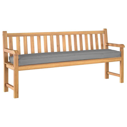 265344 - VIDAXL Jastëk Palete për Bankë Gri 200x40x8 cm Pëlhurë Oxford