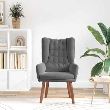333359 - VIDA XL Kolltuk Gri i Errët 63 x 67 x 94 cm Kadife