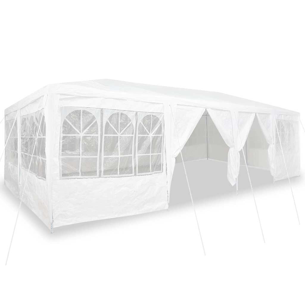 265357 - VIDA XL Tendë për festa me 12 mure anësore, e bardhë 8x4 m PE