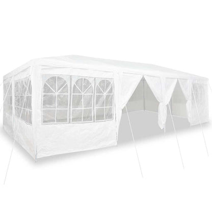 265357 - VIDA XL Tendë për festa me 12 mure anësore, e bardhë 8x4 m PE