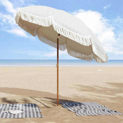 291387 - VIDA XL Çadër Plazhi 205 x 205 x 210 cm Poliester dhe Çelik