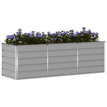 291418 - VIDAXL Vazo Gri e Çelët 240 x 80 x 75 cm Çelik
