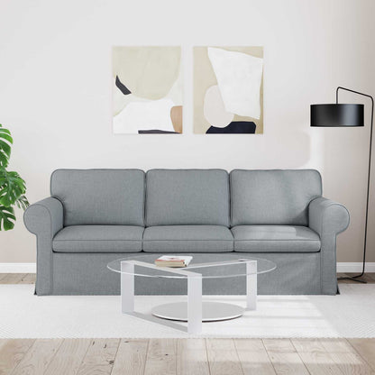 280460 - vidaXL Divan Gri i Çelët 215 x 82 x 80 cm, Pëlhurë, Divan Modern, Dizajn Ergonomik