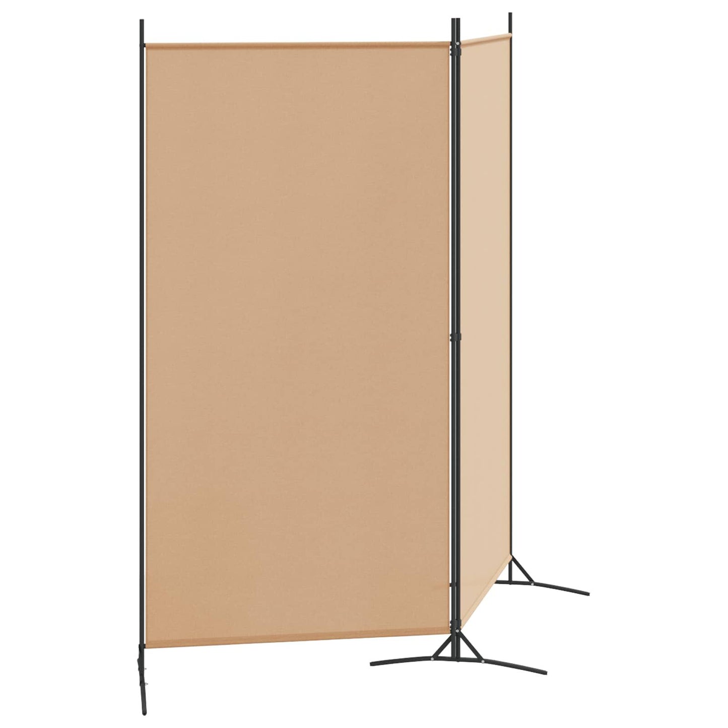 280479 - vidaXL Ndarëse Dhome me 2 Panele, Ngjyrë Bezhë 175 x 180 cm, Material