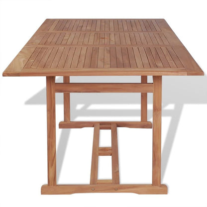 265411 - VIDAXL Tavolinë Kopshti 180x90x75 cm Dru Tiku i Fortë