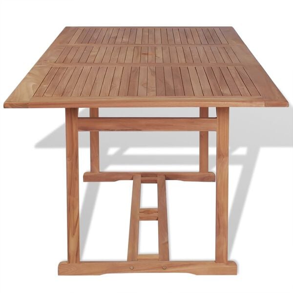 334402 - VIDAXL Tavolinë Kopshti 180x90x75 cm Dru Tiku i Fortë