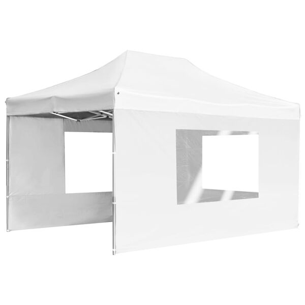 244775 - VIDAXL Tendë Profesionale për Festa e Palosshme me Mure Alumini 4,5x3 m e Bardhë