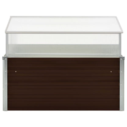 265417 - VIDAXL Serë Kafe 100x100x85 cm Çelik i Galvanizuar