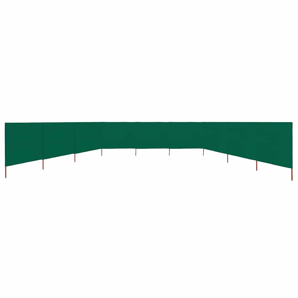244547 - vidaXL Ekran Mbrojtës nga Era me 9 Panele 1200x160 cm Ngjyrë Gjelbër