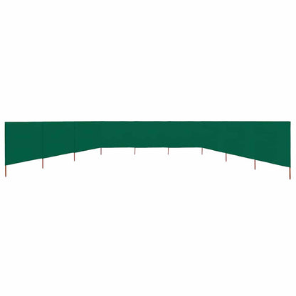 244547 - vidaXL Ekran Mbrojtës nga Era me 9 Panele 1200x160 cm Ngjyrë Gjelbër
