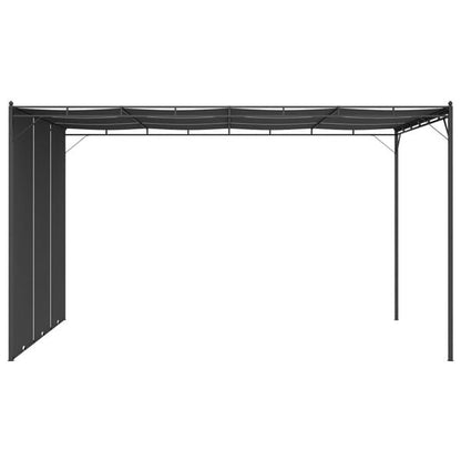 291287 - VIDAXL Gazebo Kopshti me Perde Anësore 4x3x2,25 m Antracit