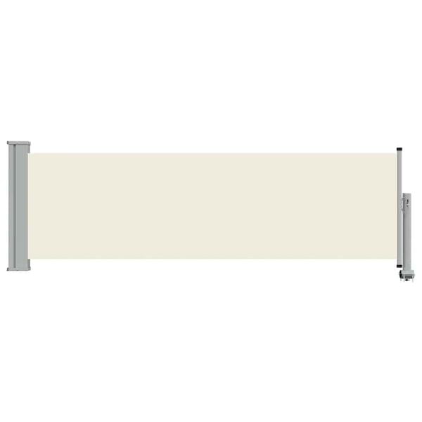 291506 - VIDAXL Tendë anësore e tërheqshme për verandë 80x300 cm, ngjyrë krem