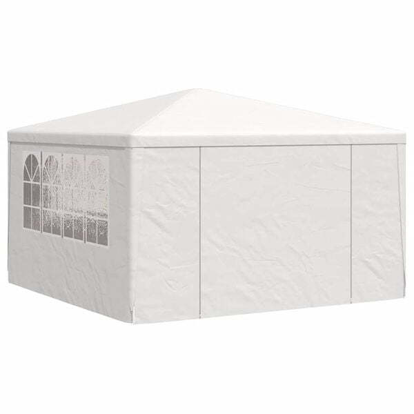 333467 - VIDAXL Tendë Profesionale për Festa me Mure Anësore 4x4 m e Bardhë 90 g/m2