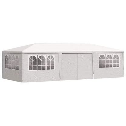 333468 - VIDAXL Tendë Profesionale për Festa me Mure Anësore 4x9 m E Bardhë 90 g/m2