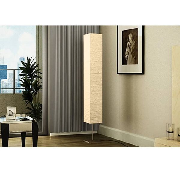 334431 - VIDAXL Llambë dyshemeje me mbështetëse çeliku 170 cm, ngjyrë bezhë