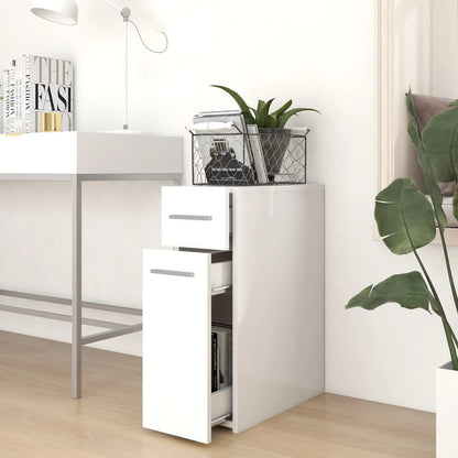 244396 - vidaXL Kabinet Apotekarie i Bardhë 20x45.5x60 cm – Dru i Përpunuar