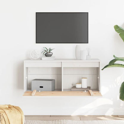 181949 - VIDAXL Dollap Muri në Ngjyrë të Bardhë, 80x30x35 cm, Prej Druri të Pisë të Fortë