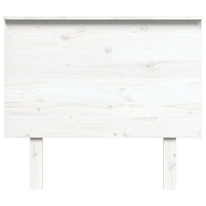 265467 - VIDAXL Kokë Shtrati e Bardhë 94x6x82,5 cm Dru Pishe i Masëm
