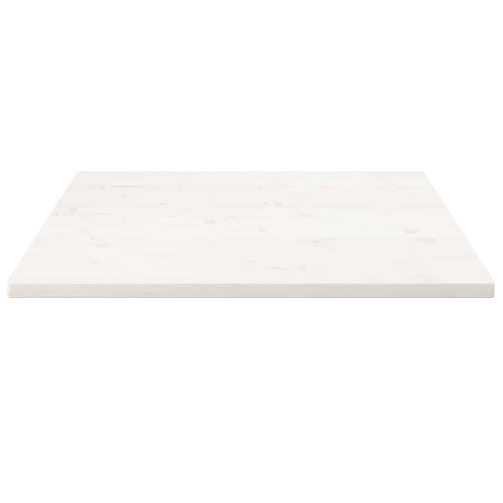 265475 - VIDA XL Sipërfaqe Tavoline e Bardhë 80x80x2,5 cm Dru i Masturbuar Pishe Katror