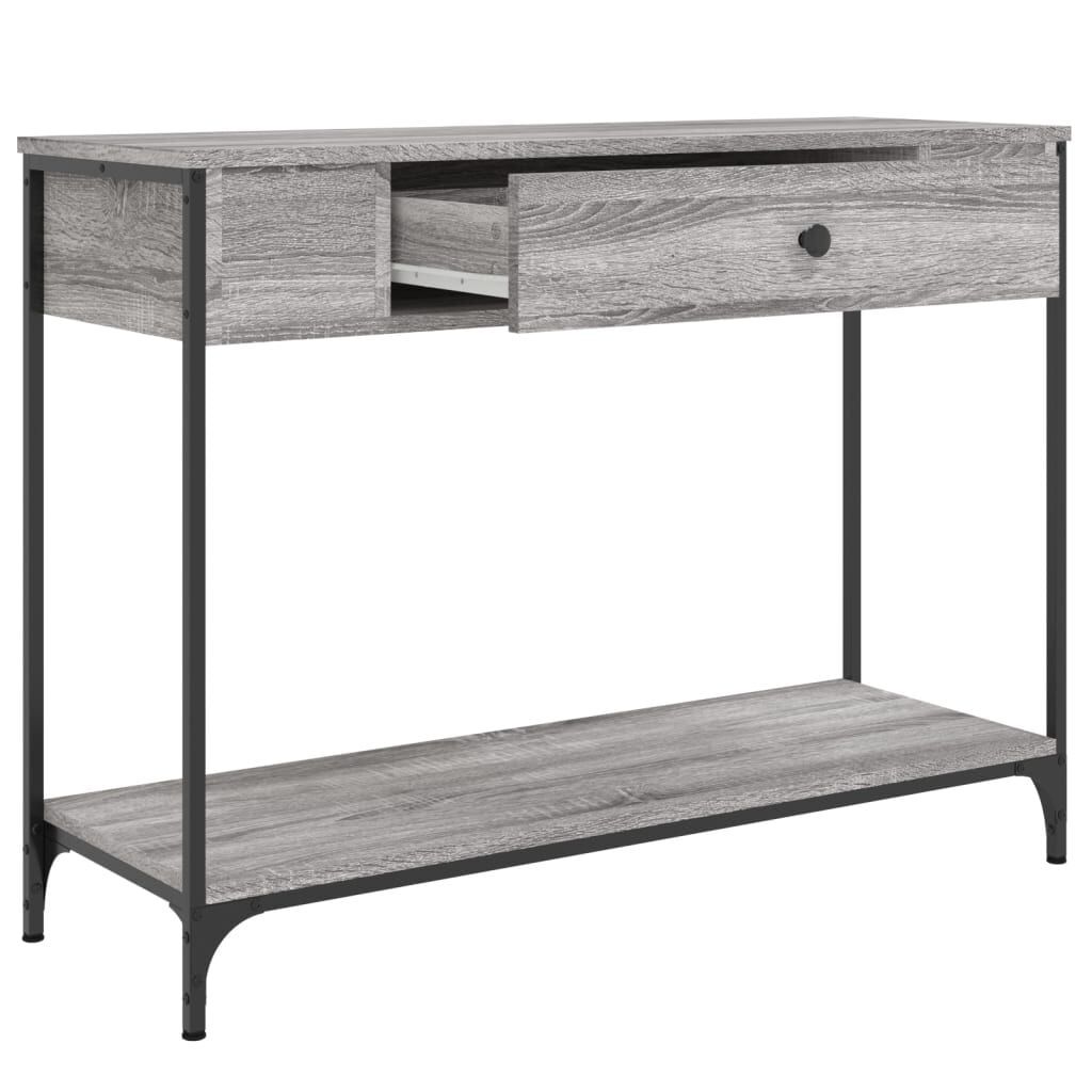 280556 - VIDAXL Tavolinë Konsole Gri Sonoma 100x34,5x75 cm Dru i Inxhinieruar