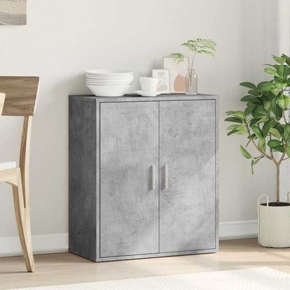 280571 - VIDAXL Bufe Gri Betoni 79x38x80 cm Dru i Inxhinieruar