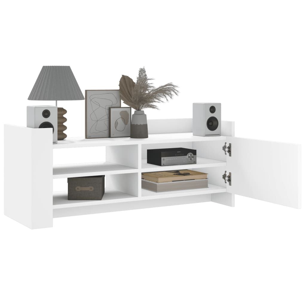 265515 - VIDA XL Kabinet TV i Bardhë 100x35x40 cm Dru i Inxhinieruar