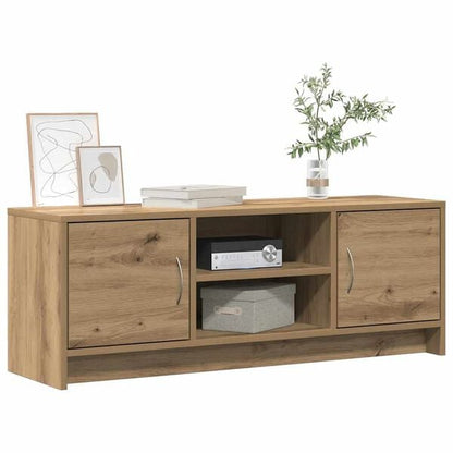 291565 - VIDAXL Kabinet TV Artizanal Lisi 102x30x37,5 cm Dru i Inxhinieruar